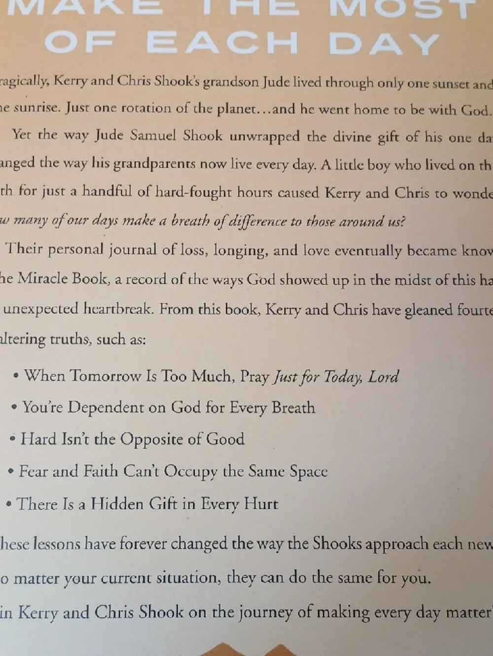 The Gift of One Day by Kerry & Chris Shook